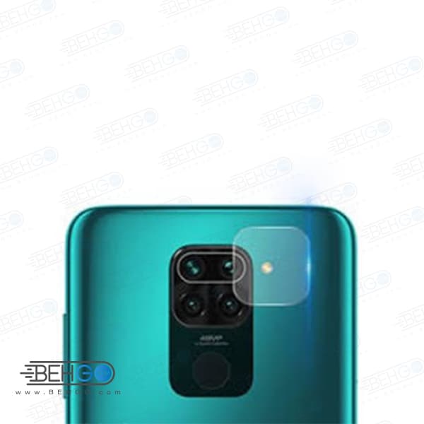 گلس لنز دوربین گوشی شیائومی ردمی نوت 9 و ردمی 10ایکس محافظ لنز دوربین Redmi Note9 بی رنگ و شفاف محافظ لنز دوربین شیشه ای Camera Lens Glass Protector For Xiaomi Redmi Note 9 / Redmi 10X