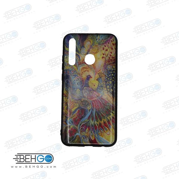 قاب Honor 20 Lite و honor 10 lite کاور هواوی با عکس طاووس طرح 11 محافظ گوشی p smart 2019