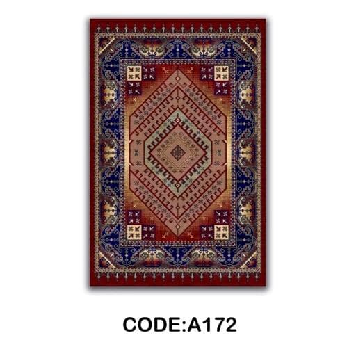فرشینه | فرش چاپی برند حسن نیا چاپی هازان ترک لاکی سنتی 172 (پس کرایه) — تصویر ۷