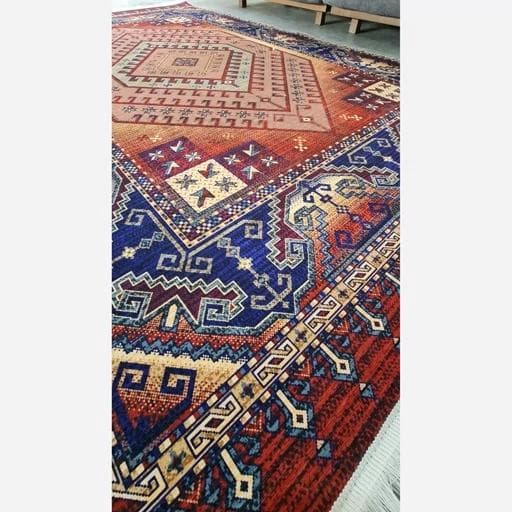 فرشینه | فرش چاپی برند حسن نیا چاپی هازان ترک لاکی سنتی 172 (پس کرایه) — تصویر ۶
