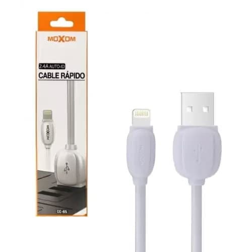 کابل شارژ و دیتا آیفون فست 1متری Moxom CC-65 — تصویر ۲