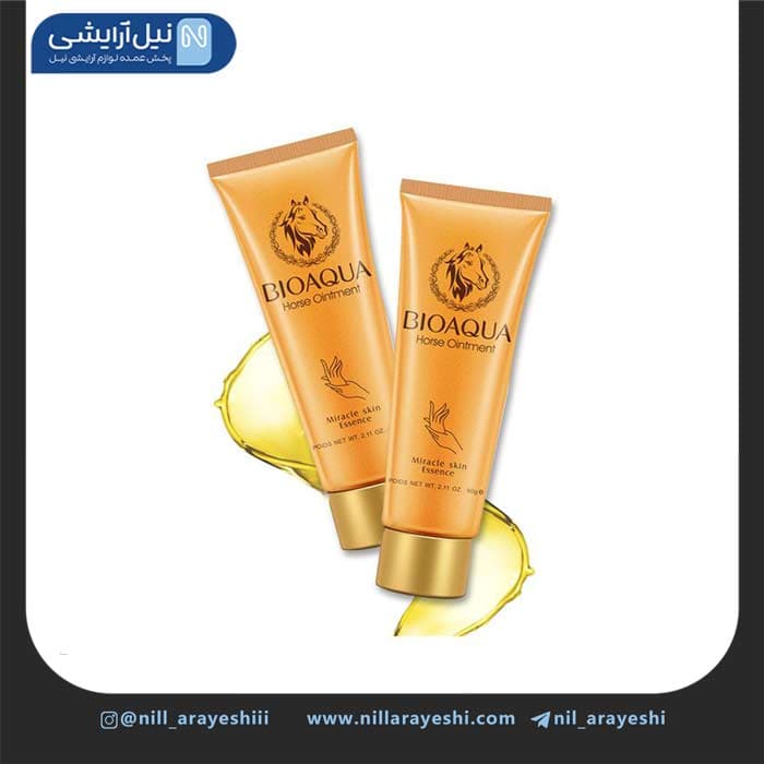 کرم دست تیوپی روغن اسب بیوآکوا کد bqy06296 — تصویر ۳