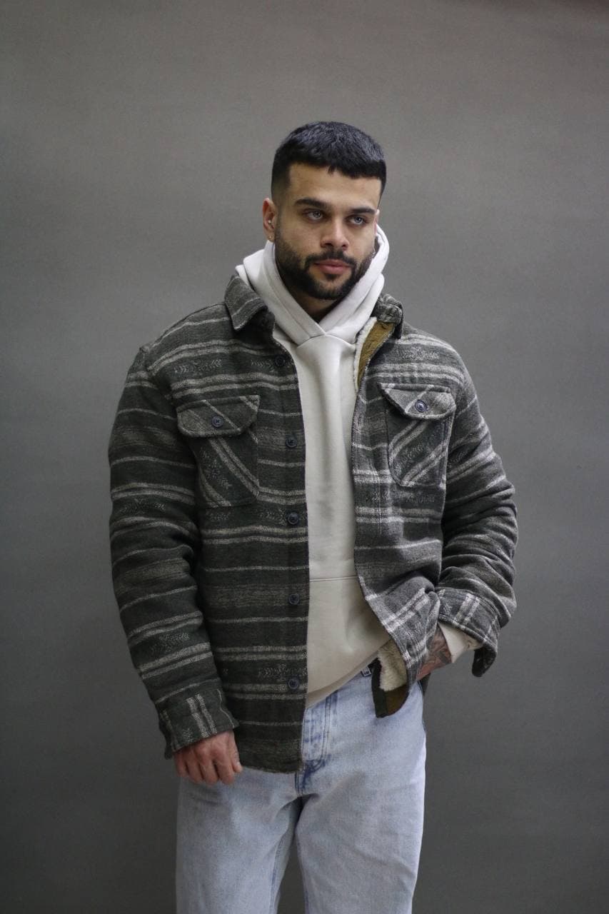 NEW YORK JASCHنيويورک جکت پشمي طوسی سبز