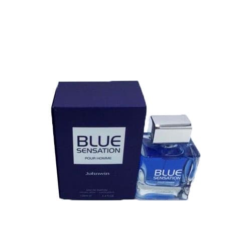 ادکلن رایحه ( آنتونیو باندراس ) بلو سداکشن جانوین بلو سنسیشن مردانه / johnwin blue seduction (antonio banderas ) — تصویر ۳