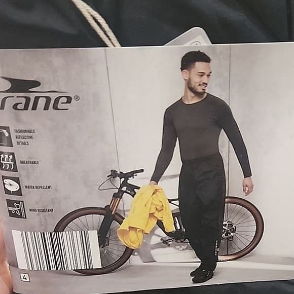 شلوار دوچرخه سواری مردانه ضدآب و ضد باد برند کرین آلمانی 4061459 CRANE — تصویر ۴