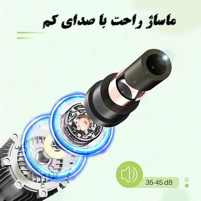 ماساژور تفنگی گان مدل ۴ سر کد F677 — تصویر ۷