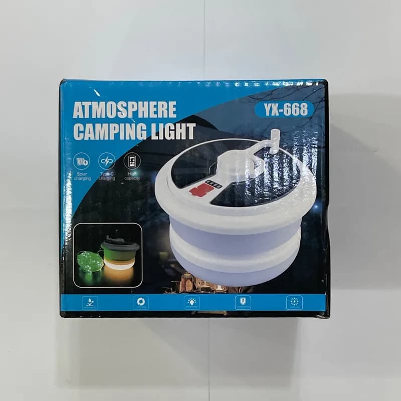 لامپ کمپینگ ریسه دار شارژی مدل YX-668 کد F923 — تصویر ۵