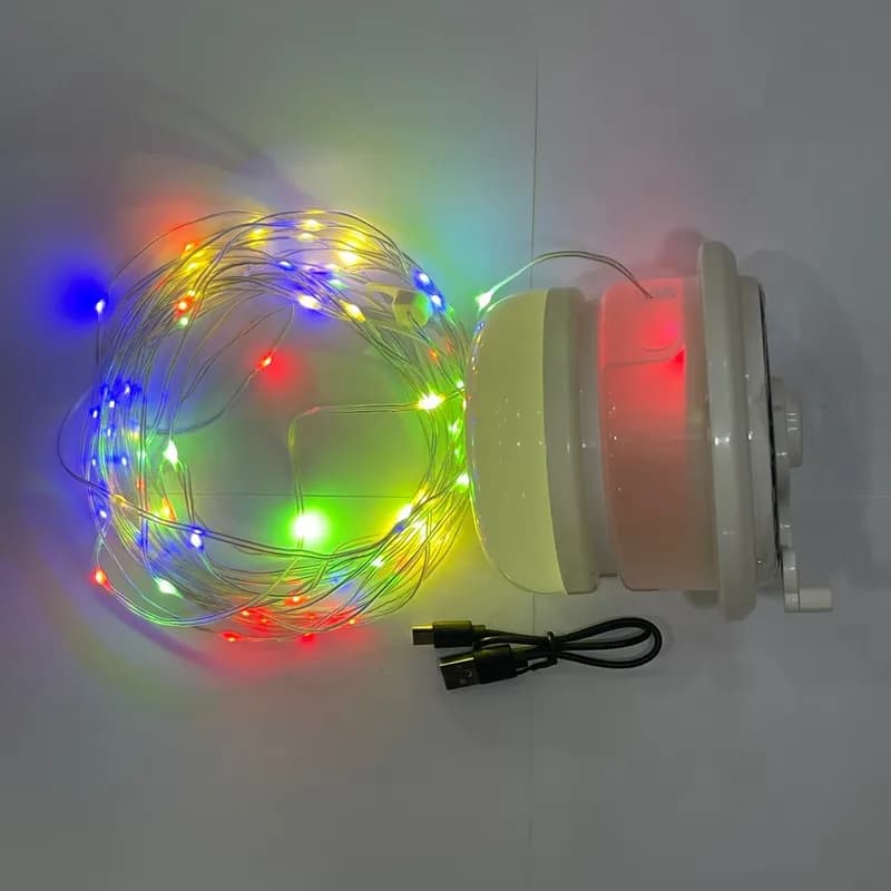 لامپ کمپینگ ریسه دار شارژی مدل YX-668 کد F923 — تصویر ۳