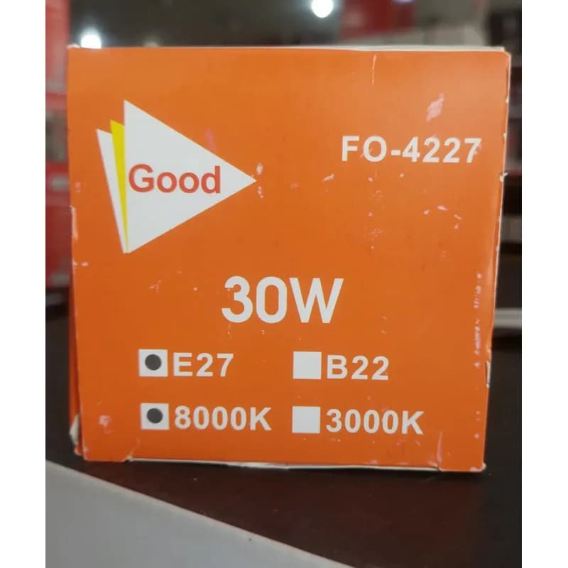 لامپ اضطراری شارژی ۳۰ وات مدل FO-4227 کد F484 — تصویر ۵