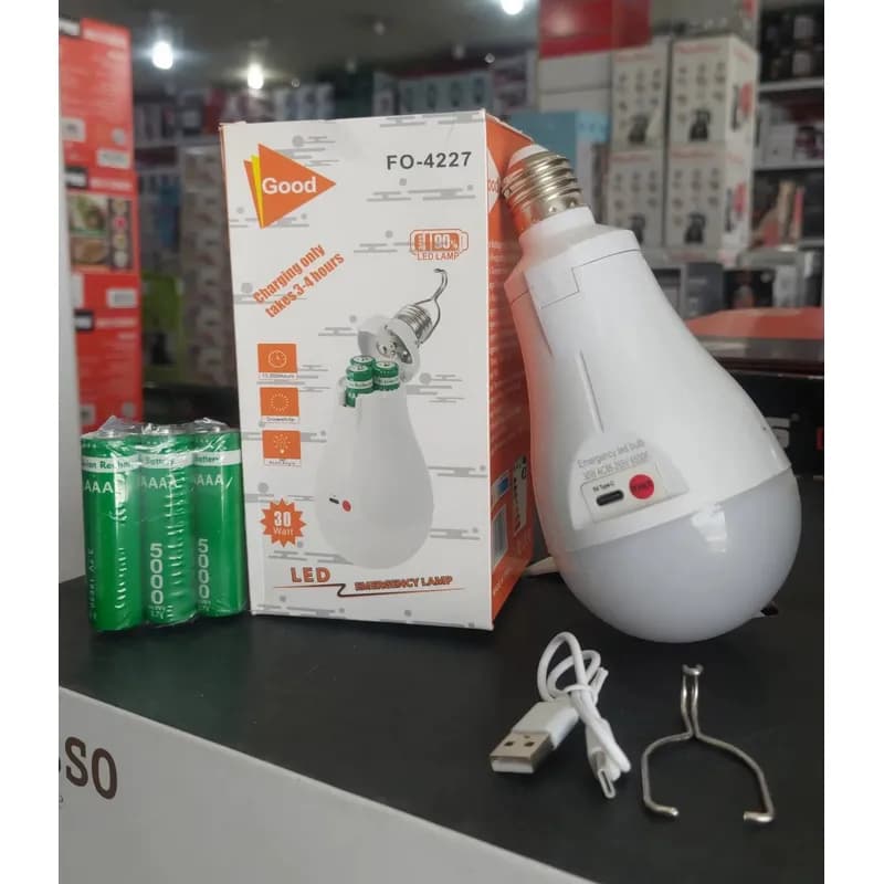 لامپ اضطراری شارژی ۳۰ وات مدل FO-4227 کد F484 — تصویر ۲