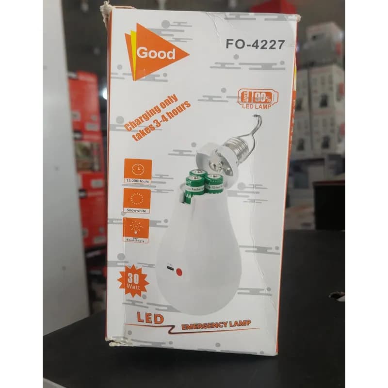لامپ اضطراری شارژی ۳۰ وات مدل FO-4227 کد F484 — تصویر ۴