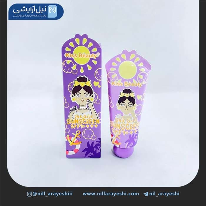 کرم ضد آفتاب رنگی طرح دختر کیس بیوتی spf90 کد 6861 5