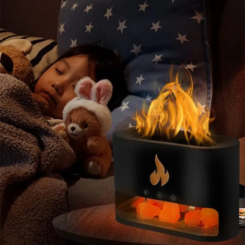 دستگاه بخور سرد و رطوبت ساز مدل آتشین به همراه سنگ نمک کد F075 — تصویر ۷