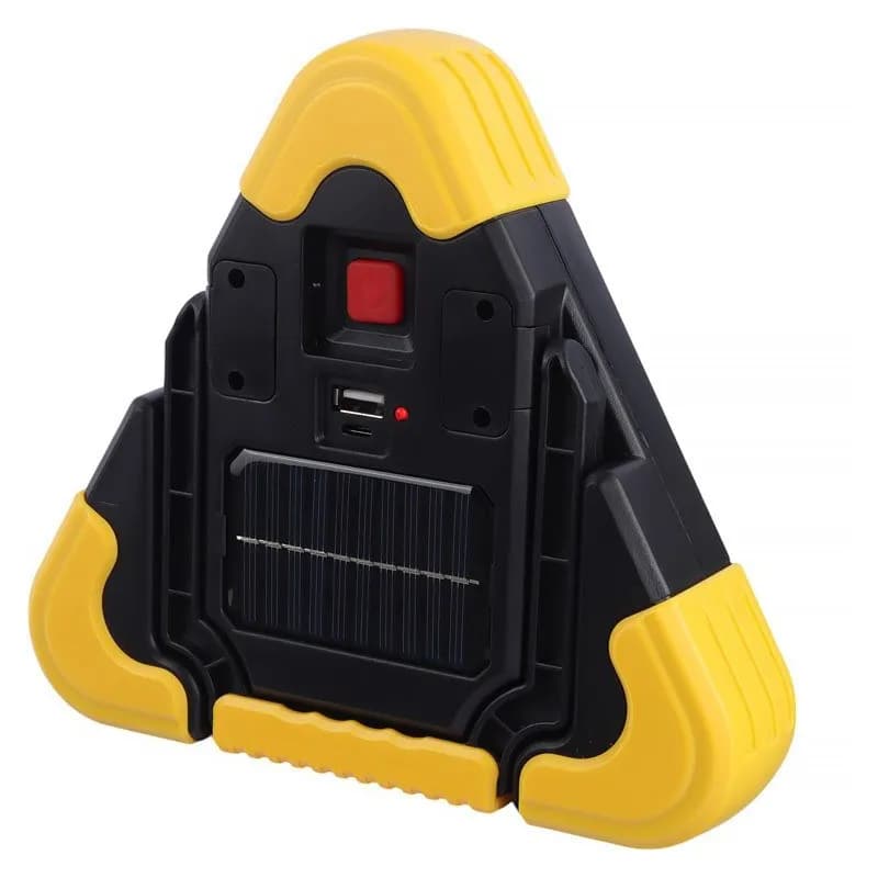 چراغ مثلث خطر چند حالته شارژی خورشیدی Hurry.bolt HB-6609 کد F672 — تصویر ۲