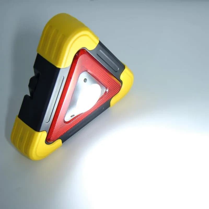 چراغ مثلث خطر چند حالته شارژی خورشیدی Hurry.bolt HB-6609 کد F672 — تصویر ۴