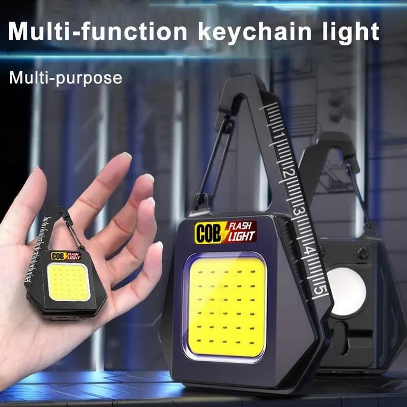 چراغ قوه کوچک خط کش دار (چراغ کار، قابل شارژ USB) کد F932 — تصویر ۲