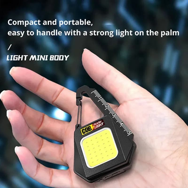چراغ قوه کوچک خط کش دار (چراغ کار، قابل شارژ USB) کد F932 — تصویر ۴