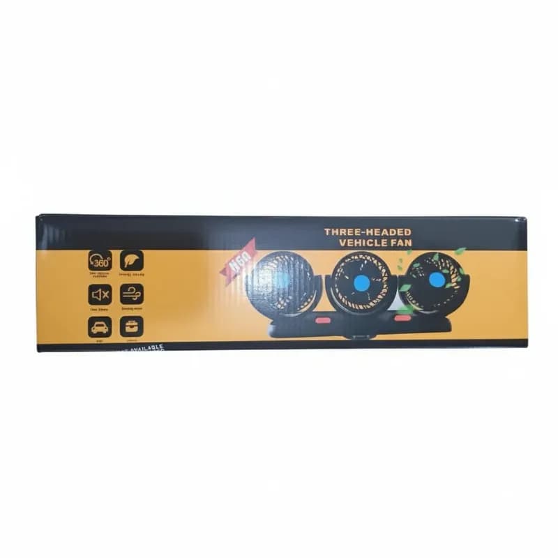 پنکه سه قلو usb خودرو CIC923 کد F825 — تصویر ۲