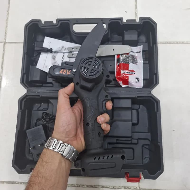 اره زنجیری شارژی مدل YUVLET کد F933 — تصویر ۲