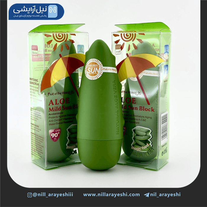 کرم ضد آفتاب فیزیکال بی رنگ آلوئه ورا وکالی spf90 کد wkl328