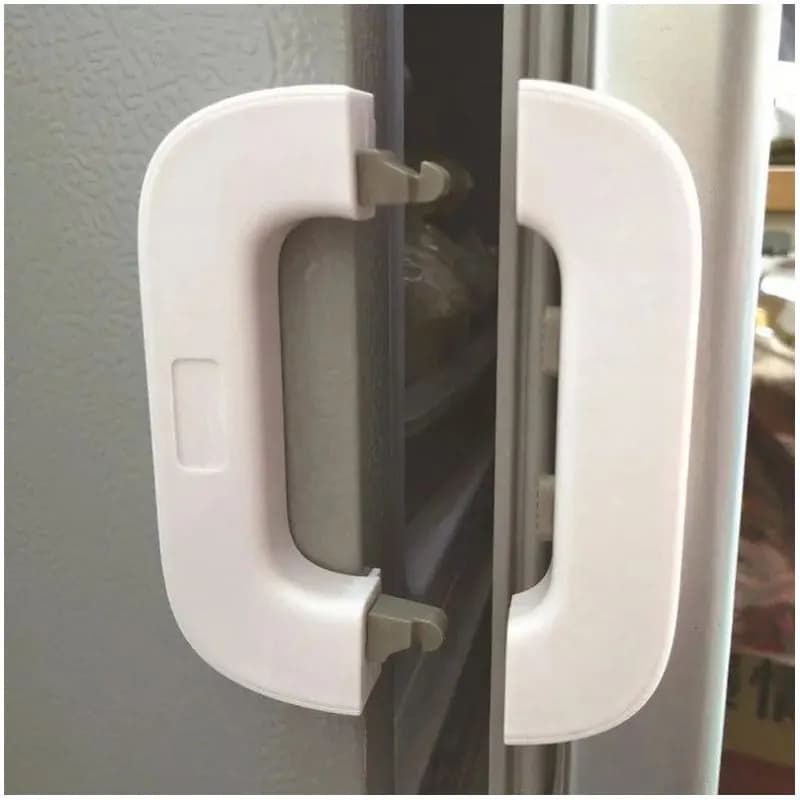 قفل کابینت و یخچال محافظ کودک سفید کد L733 — تصویر ۳