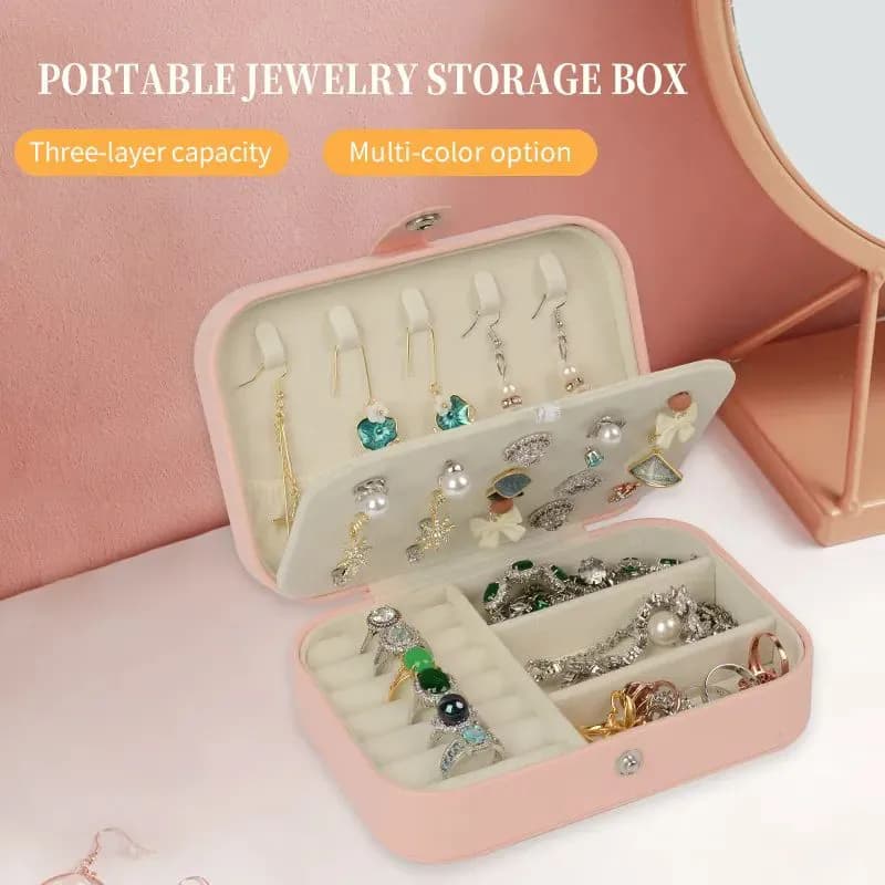 جعبه جواهرات شیک طرح پروانه وارداتی مدل 1013 کد L626 — تصویر ۲
