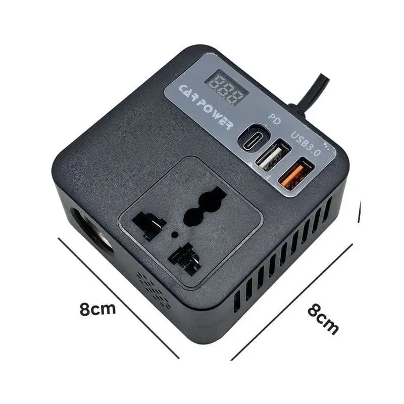 اینورتر برق خودرو فندکی مدل CAR POWER ۱۰۰ وات کد L194 — تصویر ۴