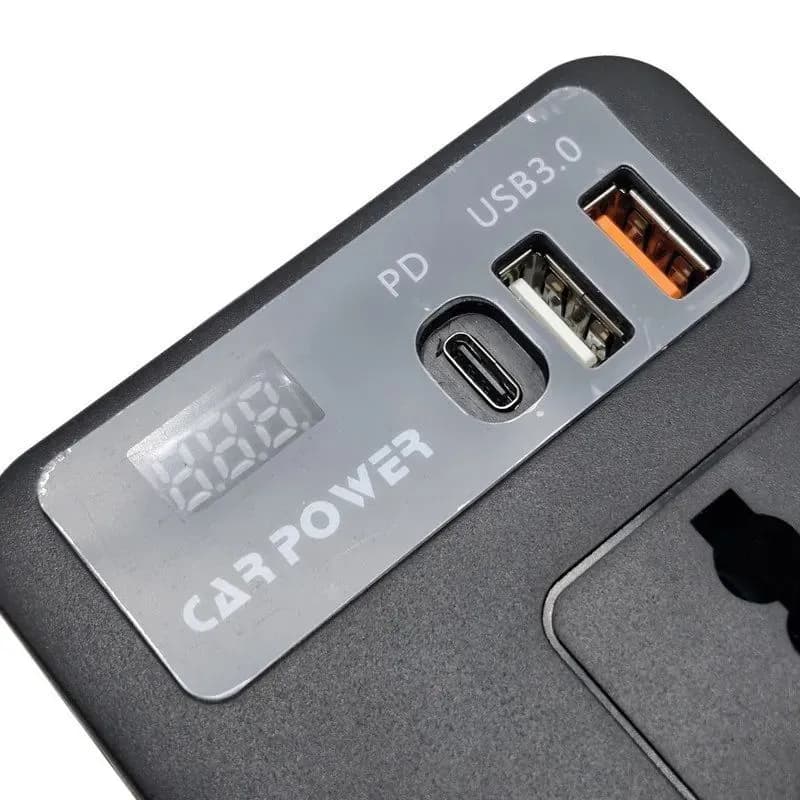 اینورتر برق خودرو فندکی مدل CAR POWER ۱۰۰ وات کد L194 — تصویر ۲