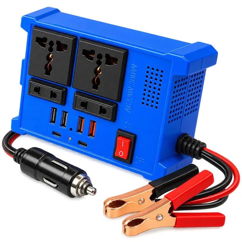 اینورتر 300 وات هوشمند مدل SI-04 با 4 پورت USB و 2 پورت PD شارژ سریع فندکی خور کد L766