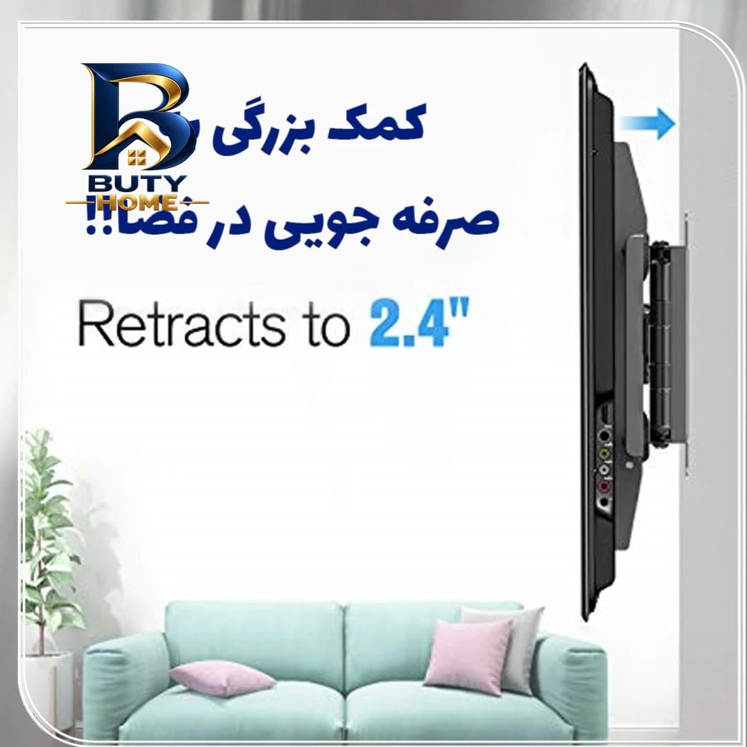 پایه دیواری تلویزیون مدل سرافراز براکت W۳ مناسب برای های ۴۰ تا ۶۵ اینچ اصل — تصویر ۷