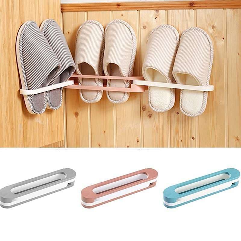 نگهدارنده دمپایی دیواری مدل تاشو 3 تکه کد N711