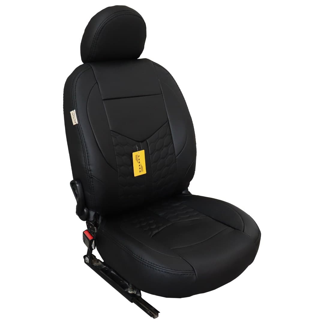 روکش صندلی پژو 207 طرح رویال آبی تمام چرم (سفارشی) کد P07P8B — تصویر ۵