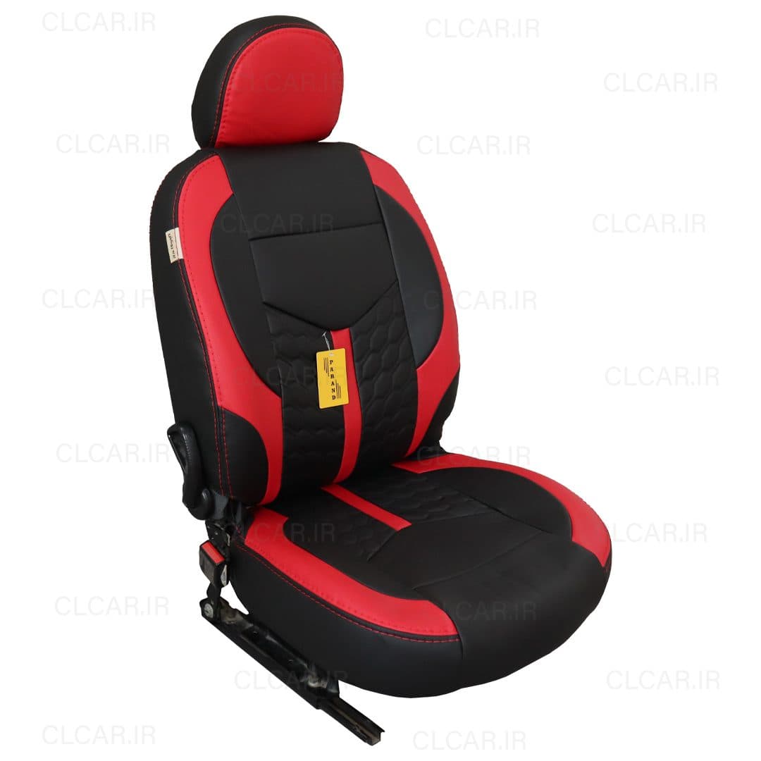 روکش صندلی پژو 207 طرح رویال آبی تمام چرم (سفارشی) کد P07P8B — تصویر ۲