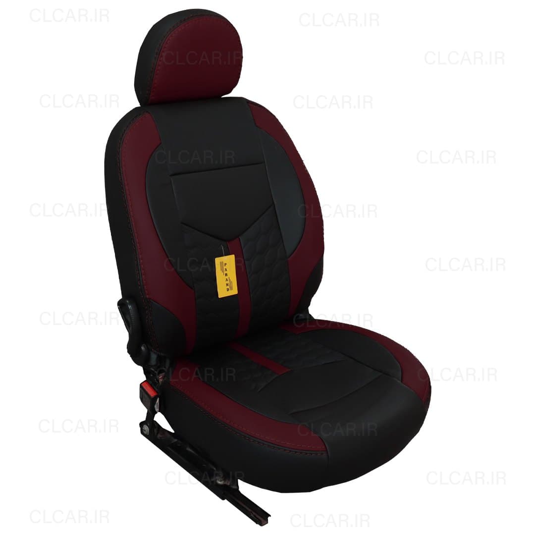 روکش صندلی پژو 207 طرح رویال آبی تمام چرم (سفارشی) کد P07P8B — تصویر ۴