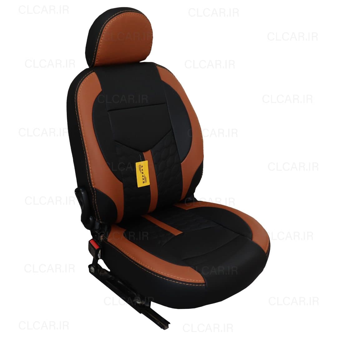 روکش صندلی پژو 207 طرح رویال آبی تمام چرم (سفارشی) کد P07P8B — تصویر ۶