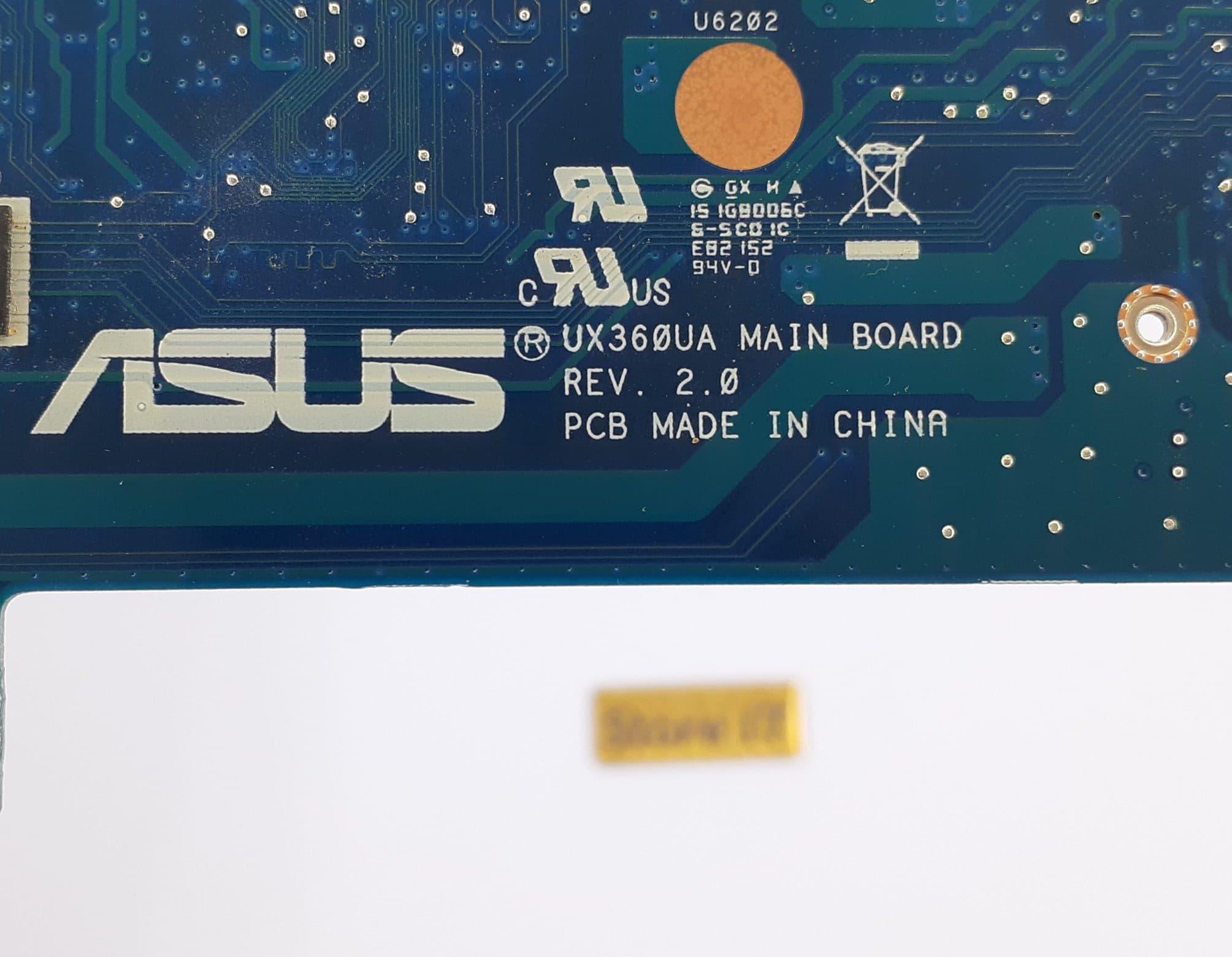 مادربرد لپ تاپ ایسوس UX360UA REV. 2.0 I7-7 بدون گرافیک با رم 8GB — تصویر ۳