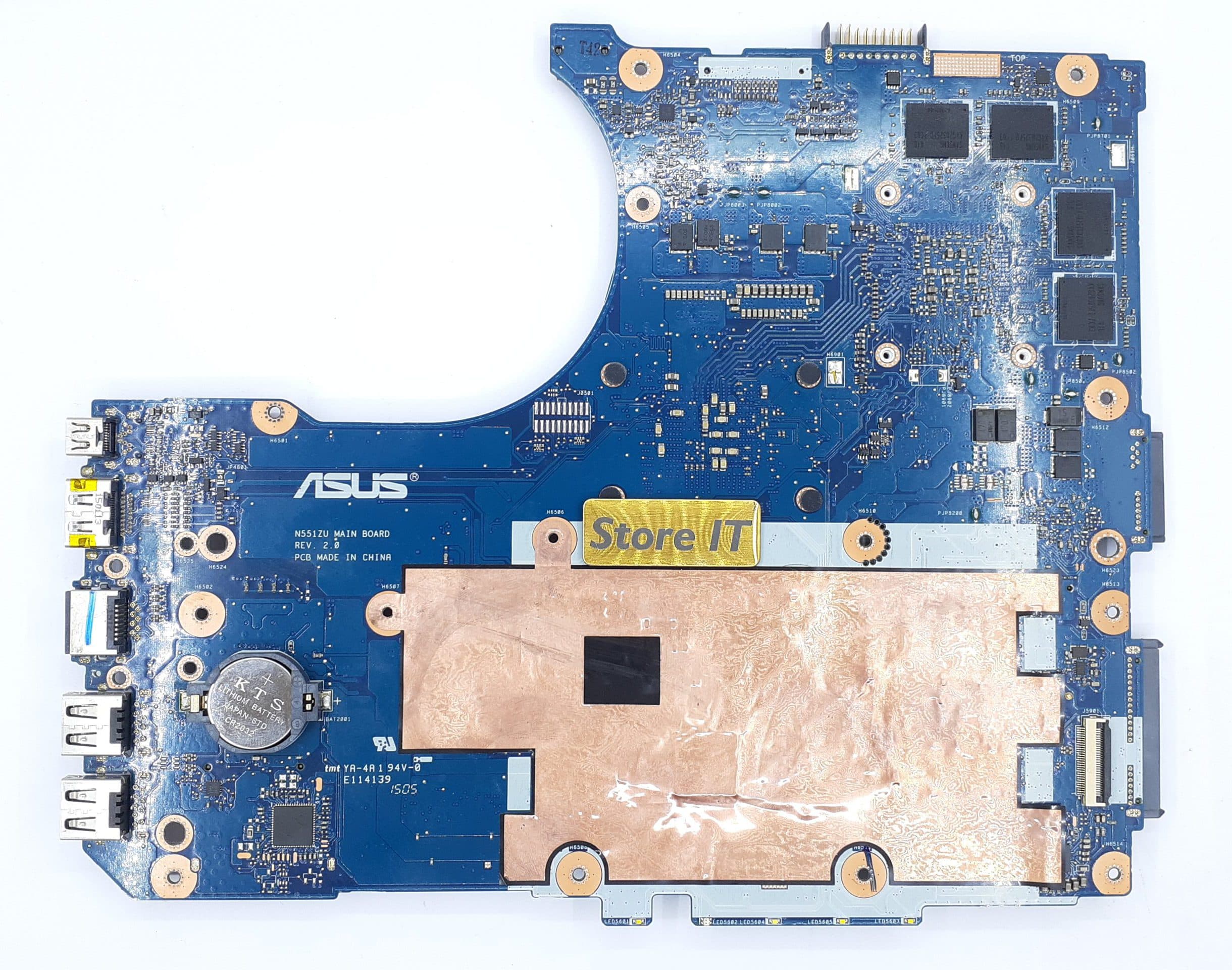 مادربرد لپ تاپ ایسوس N551ZU REV. 2.0 FX7600P گرافیکدار — تصویر ۲