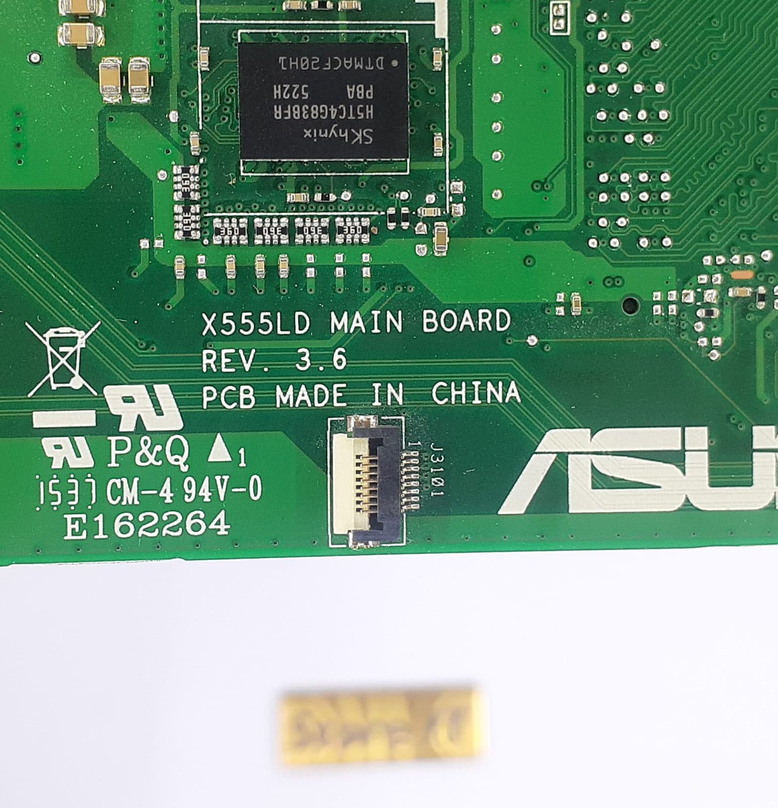مادربرد لپ تاپ ایسوس X555LD REV. 3.6 I7-5 40P با گرافیک 1GB و رم 4GB — تصویر ۳