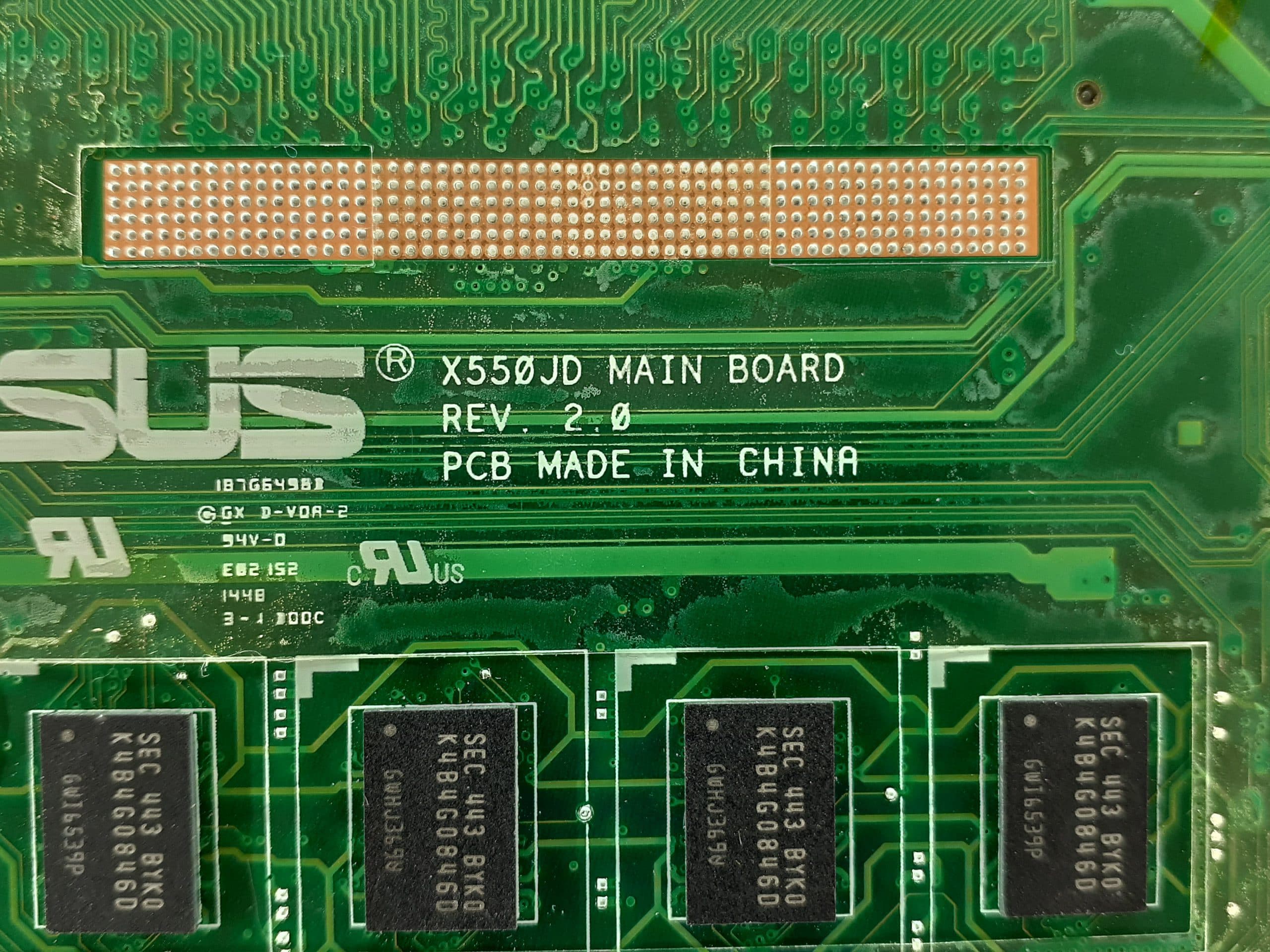 مادربرد لپ تاپ ایسوس X550JD Rev. 2.0 I7-4HQ با گرافیک 4GB و رم 4GB — تصویر ۳