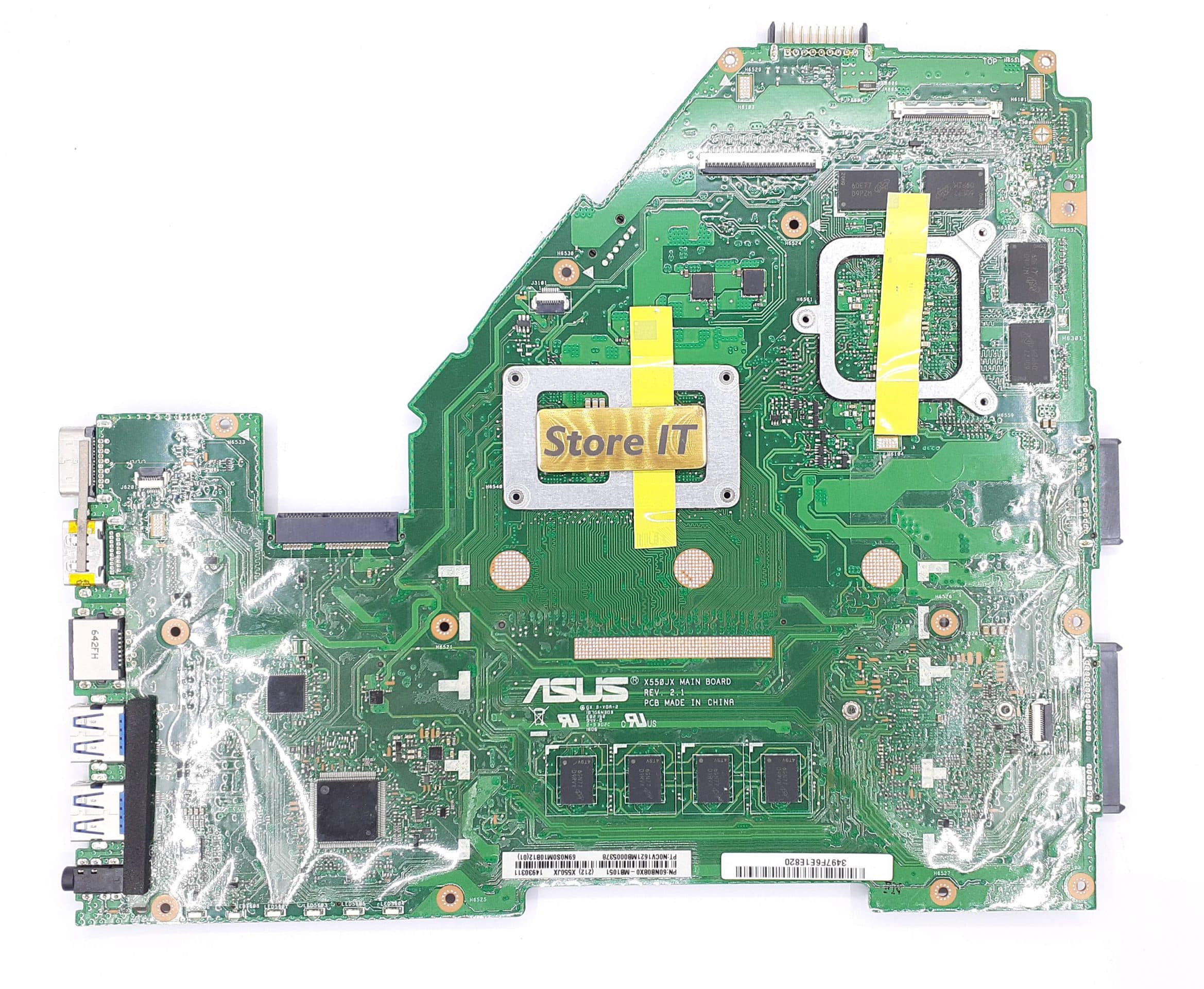 مادربرد لپ تاپ ایسوس X550JX Rev.2.1 I7-4HQ با گرافیک 4GB و رم 4GB — تصویر ۲