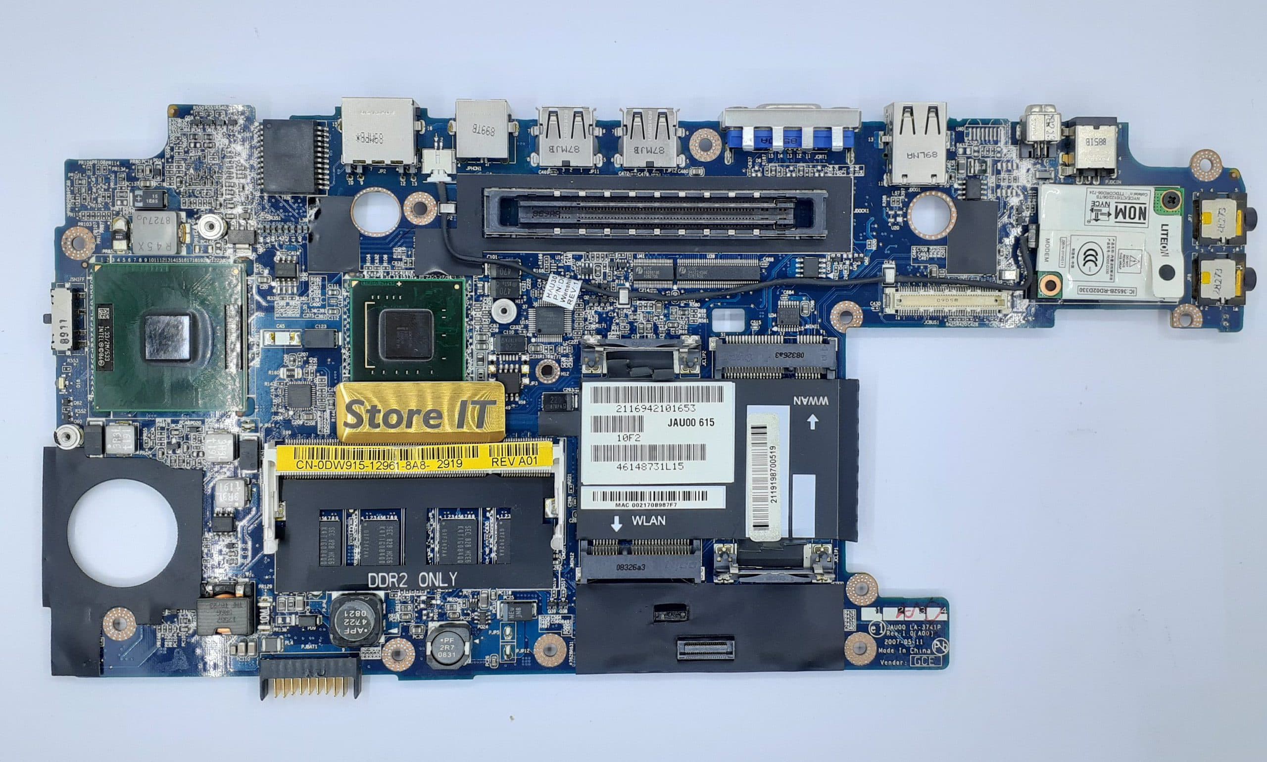 مادربرد لپ تاپ دل Latitude D430 (La-3741p) DUAL CORE بدون گرافیک با 2GB رم