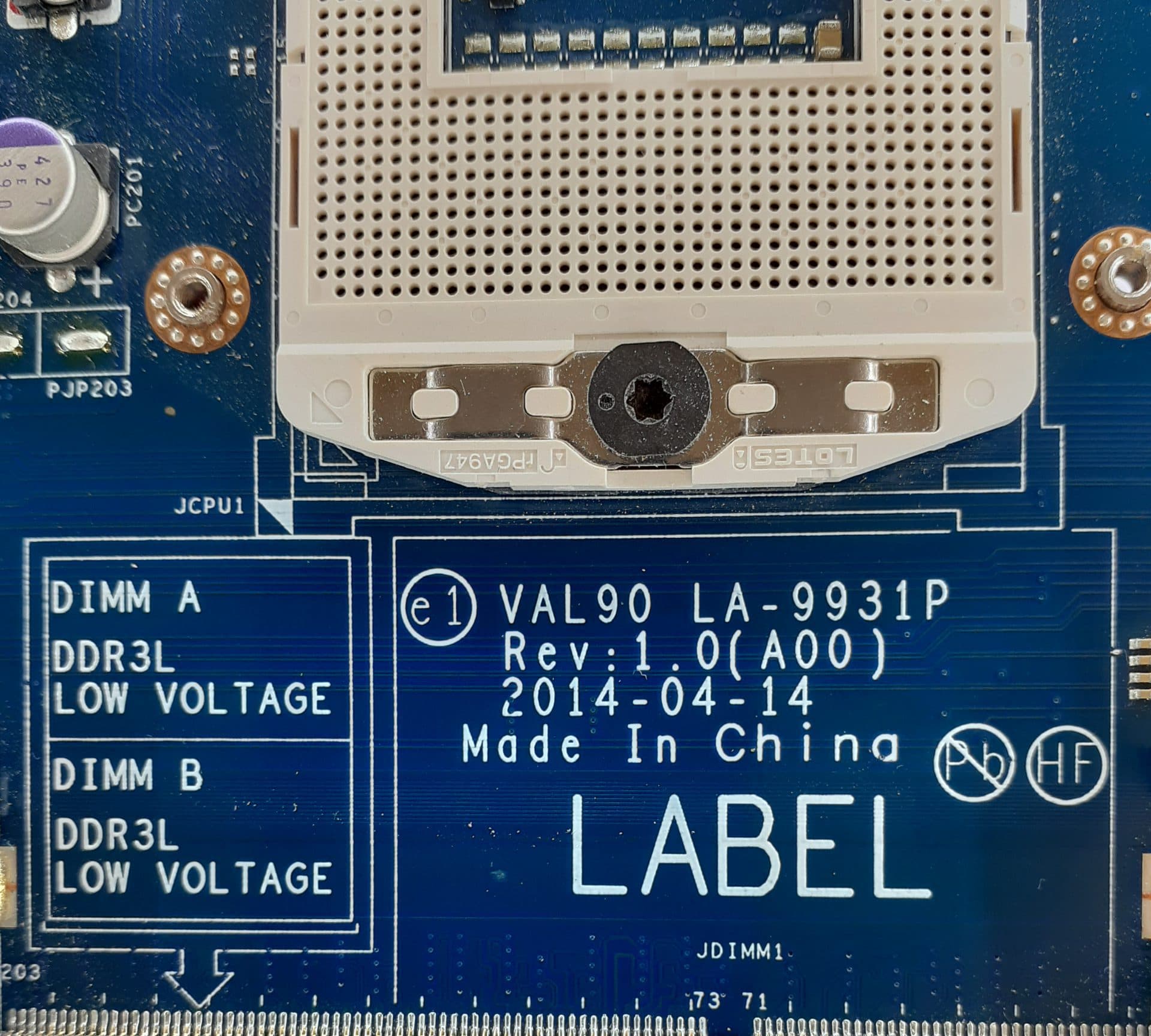 مادربرد لپ تاپ دل Latitude E6440 40pin Support LA-9932 با گرافیک 1GB — تصویر ۷