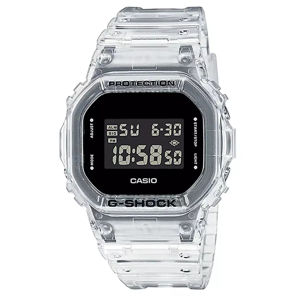 ساعت مچی مردانه کاسیو DW-5600SKE-7DR – G-SHOCK، شفاف، ضدآب