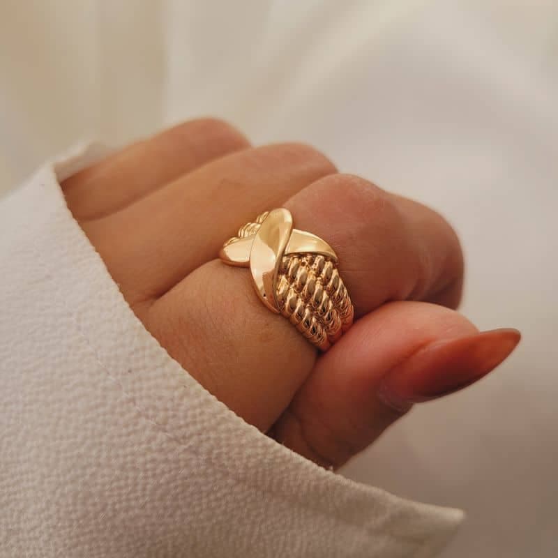 انگشتر زنانه ژوپینگ فرد طرح ایکس دیوید یورمن — تصویر ۴