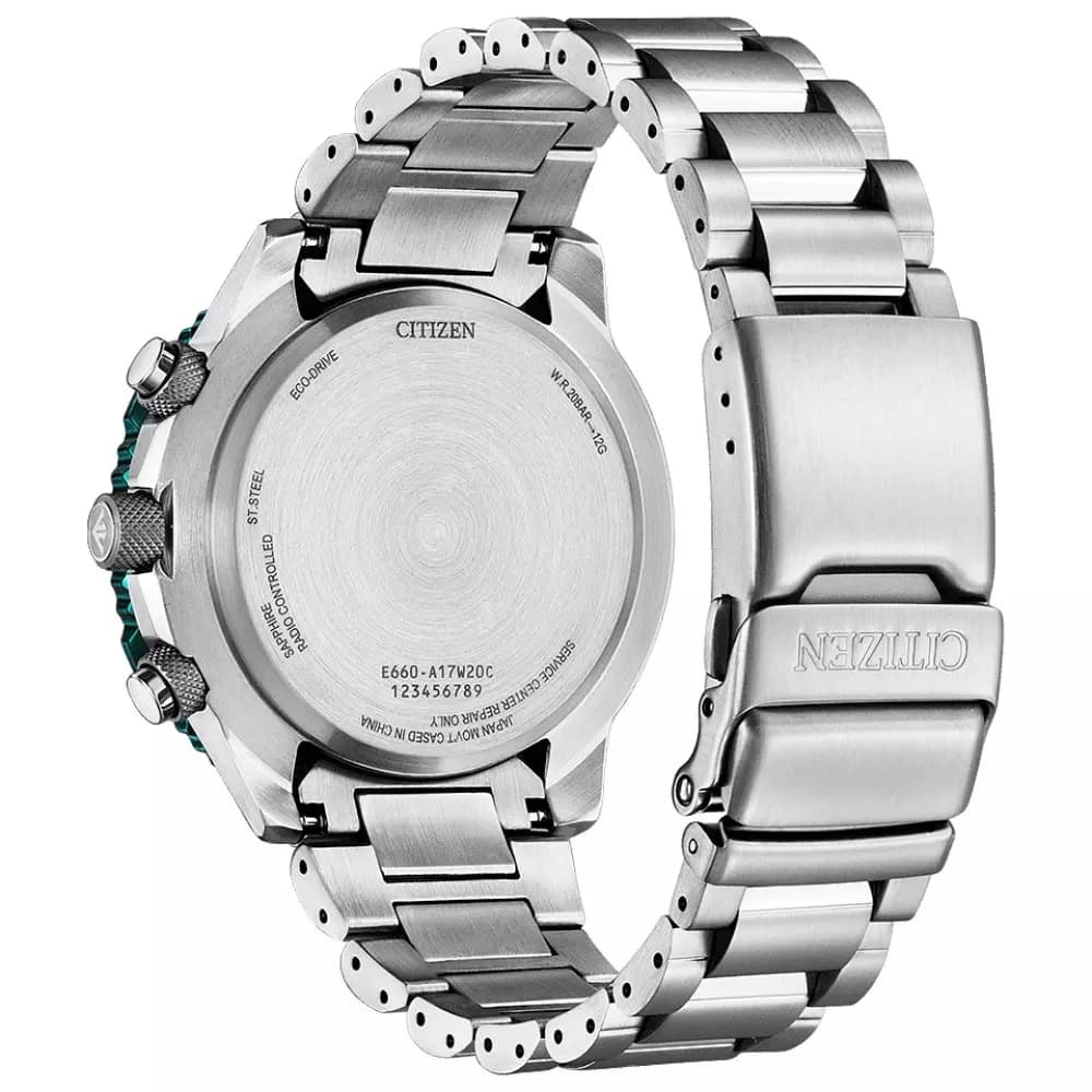 ساعت مچی مردانه سیتیزن CB5004-59W – اکودرایو، سبز، ضدآب 200 متر — تصویر ۴