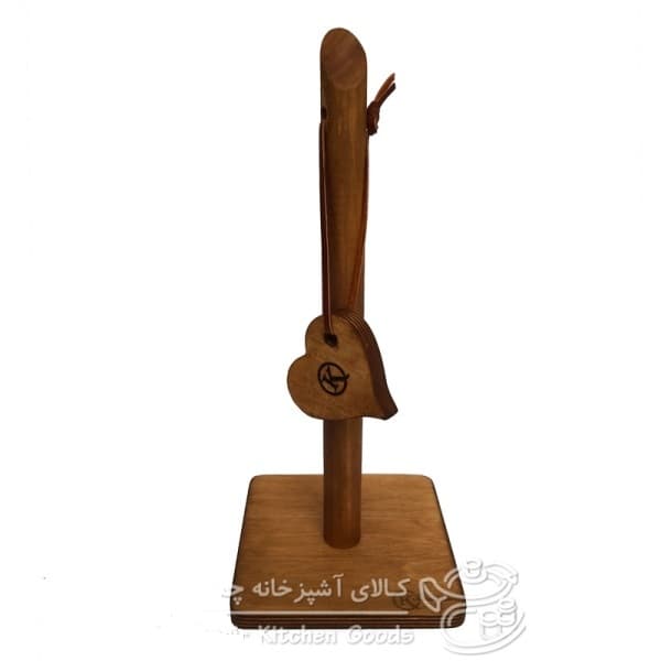 پایه رول دستمال کاغذی پلای وود مدل قلب مربع — تصویر ۲