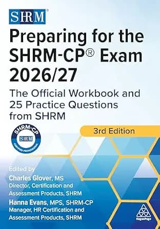 و دانلود نسخه کامل کتاب زبان اصلی Preparing for the SHRM-CP® Exam 2026/27: The Official Workbook and 25 Practice Questions from SHRM PDF | دانلود کتاب خارجی