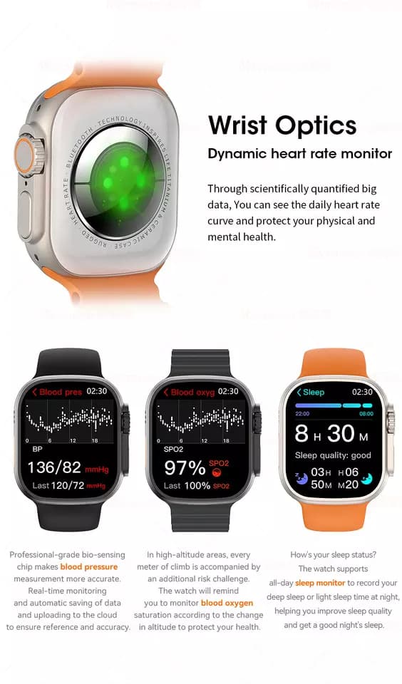 ساعت اپل واچ سری8 الترا BW8 apple watch series 8 ultra — تصویر ۲