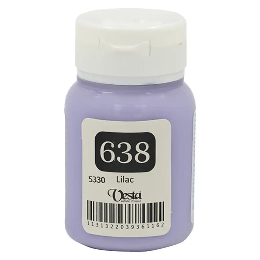 رنگ پارچه وستا رنگ Lilac کد 638 حجم 60 میلی لیتر