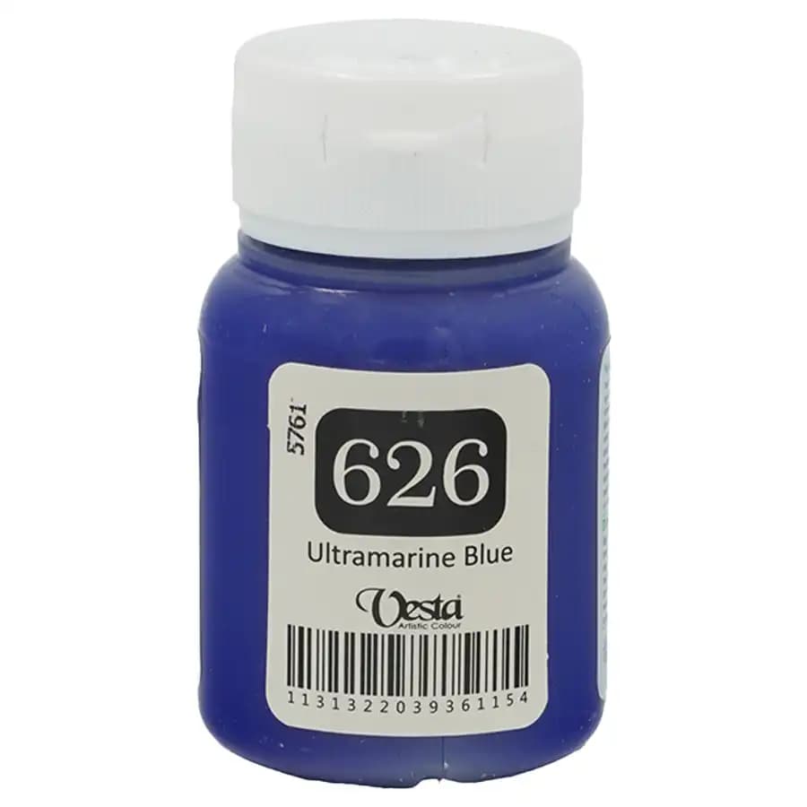 رنگ پارچه وستا رنگ Ultramarine Blue کد 626 حجم 60 میلی لیتر